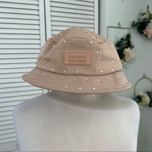 hairbrella Steve Madden Blush Rhinestone New Bucket Hat